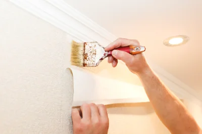 Pose de papier peint à Herrin — revêtements muraux et toiles de verre